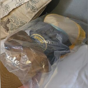Rhude Trucker Hat Collection in Brown, Blue, and Yellow Buy 3 Brand New For $399